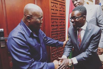 Minister reveals how NAM 1 got famous photo op with Akufo-Addo
