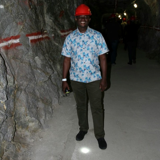75 metres below the earth at the abandoned mine at Gold Reef City