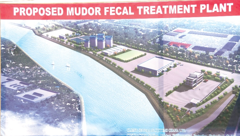 An artist's impression of the Mudor Faecal Treatment Plant at Korle-Gonno in Accra