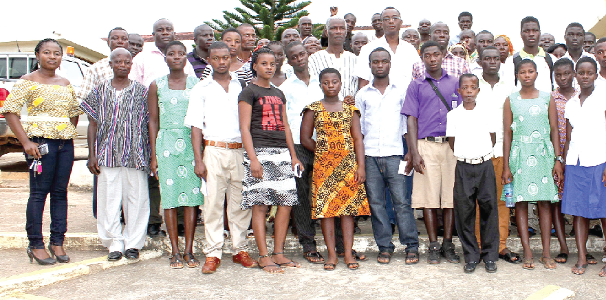 The students and the some staff of Adamus Resources Limited.