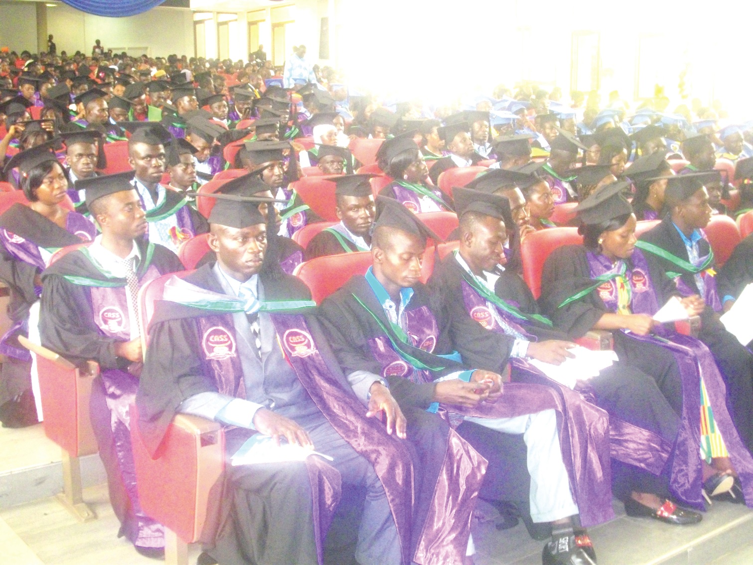 A cross-section of the graduates