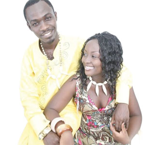 Husband and wife - Annica and Okyeame Kwame