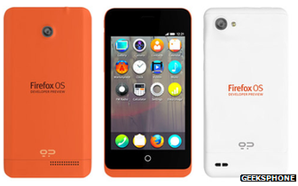 Geeksphone is offering developers two types of Firefox phones