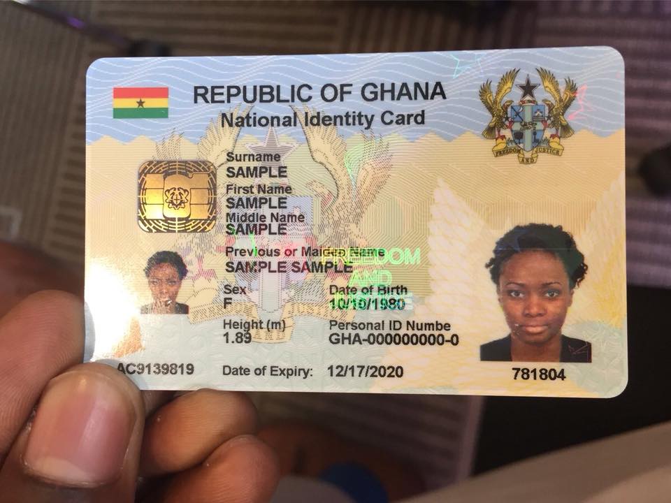 New Ghana Card registration rates go into effect today