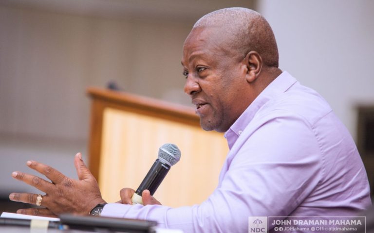 Mahama pledges to create jobs through re-afforestation in mining areas 