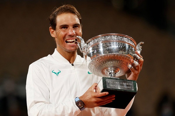 Rafael Nadal won a record 21st Grand Slam in melbourne yesterday