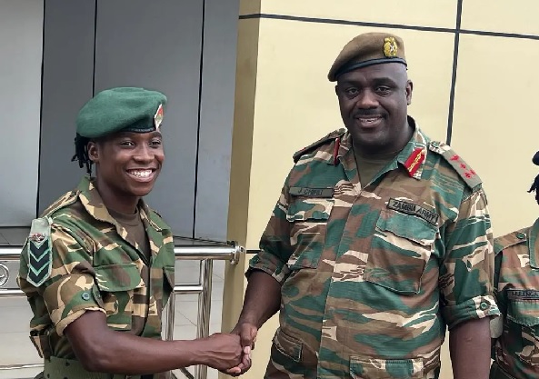 Barbara Banda has been promoted to the rank of Staff Sergeant 