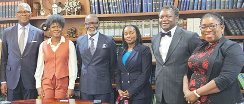 Left to right: Olasupo Shasore, SAN (Senior Partner, ALP NG & Co), Nana Adjoa Hackman (Managing Partner, ALA), Gabby Asare Otchere-Darko (Senior Partner & Co-founder ALA), Atinuke Odofin (Managing Partner, ALP NG & Co), Uyi Giwa-Osagie (Partner, ALP NG & Co) and Bukky Adewolu (Partner, ALP-Professional Services Limited Nigeria)