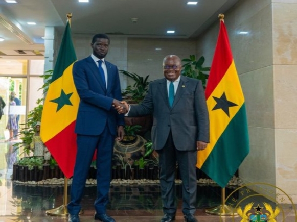 New Senegalese President visits Ghana; Extols Pres Akufo-Addo’s pan-African ideals