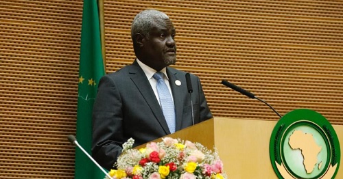 The Chairperson of the African Union Commission, Moussa Faki Mahamat 
