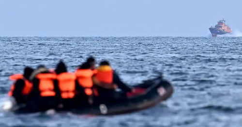 Some migrants on the Mediterranean route