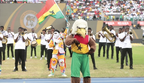  African Games mascot “Okorde3” at the closing ceremony