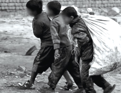 Children working for survival