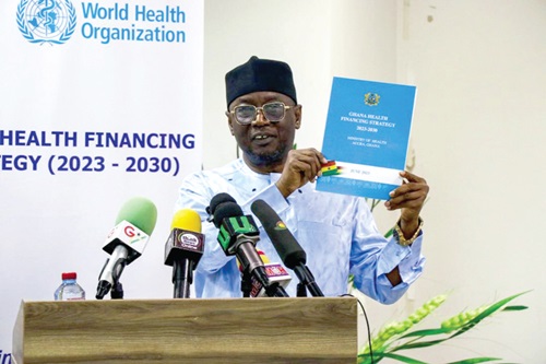 Alhaji Hafiz Adam, Chief Director of Ministry of Health, launching the document