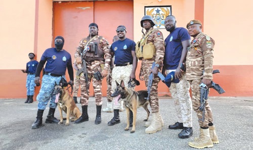 Some members of the security agencies who embarked on the operation