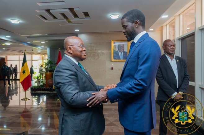 New Senegalese President visits Ghana; Extols Pres Akufo-Addo’s pan-African ideals