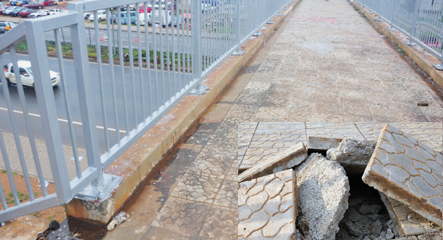 Abofu footbridge undergoes repairs