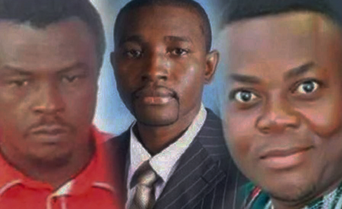 From left: Alistair Tairo Nelson, Salifu Maase, popularly known as Mugabe, and Godwin Ako Gunn
