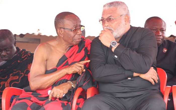 President Rawlings and former National Security Advisor, W. K. Aboah