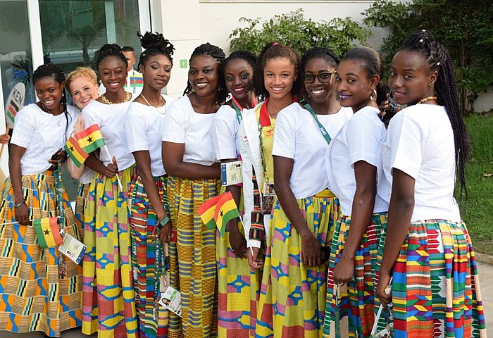 Members of Team Ghana at the opening ceremony