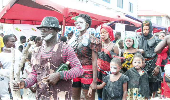  Performance artists at one of the Chale Wote festivals.