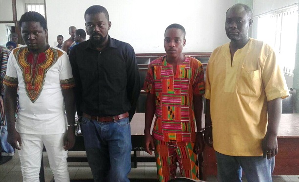 From left, Godknows Hiatepe, Hayford Mortey, Angel Gabriel Qaurshie and Mumuni Isaaka