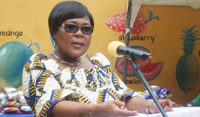 Ms Ofeibea Donkor addressing the graduands