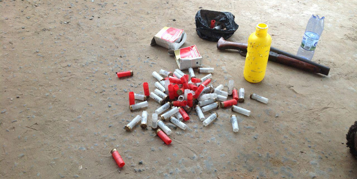  The items found at the scene
