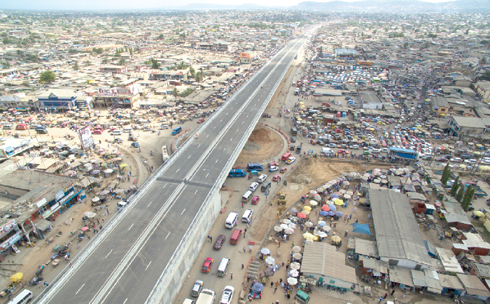 The main flyover of the Kasoa Interchange 