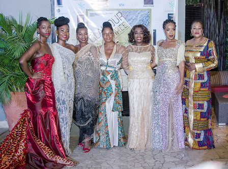 Some of the celebrity models at the event