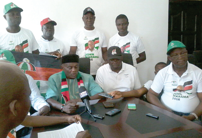  Mr John Kwadwo Gyapong addressing the media