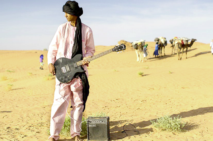 A member of Les Jeunes at the festival.