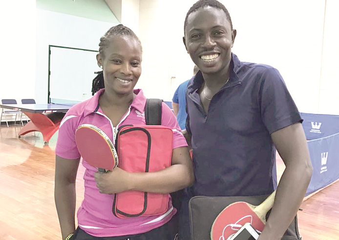  Courage (right) and Linda looking forward to a better competition next month