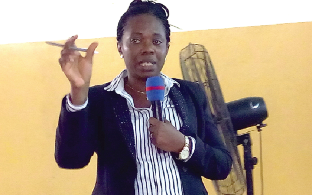  Mrs Sariel Etwire, GM, Metering and Technical Services of ECG, addressed the participants