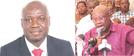 Mr Mark Badu Aboagye, CEO, Ghana National Chamber of Commerce and Mr George Ofori, GUTA President