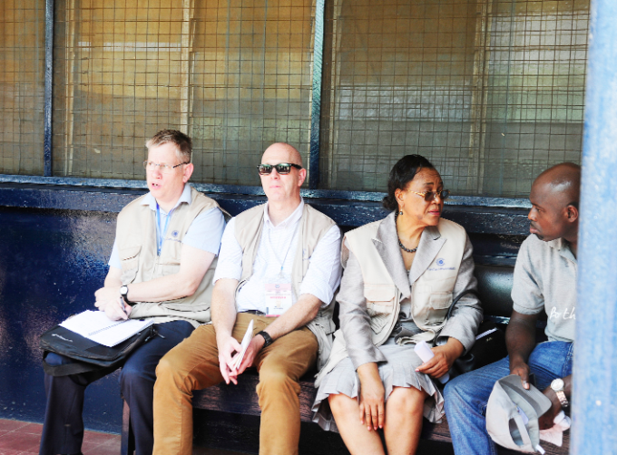 Some observers during the special voting at the James Town collation centre 