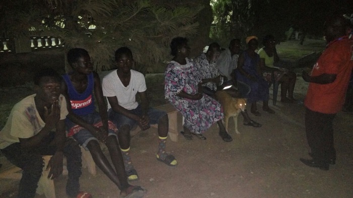 #GhanaVotes today - early birds secure positions with stones, gallons and plastic chairs