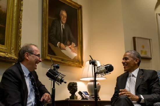 President Obama during the interview