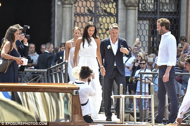 Tennis star Ivanovic and Manchester United midfielder Schweinsteiger have been in a relationship since 2014