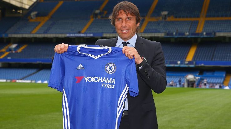 Antonio Conte was appointed Chelsea manager in April and took his first training session on Wednesday