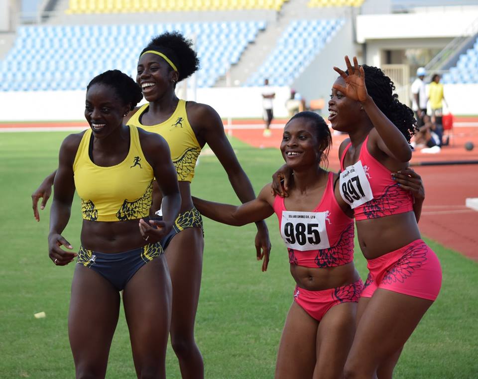 Ghana's 4x100 women's relay team