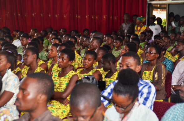 A section of some students present at the launch. 