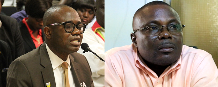 Kwesi Nyantakyi — GFA president, Ashford Tetteh Oku — PLB boss