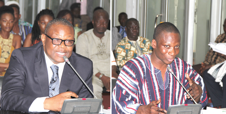  Mr Emmanuel Bombande (left) and  Mr John Oti Bless (right)