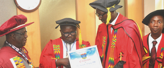 ICEG honours Graphic MD Ing. Kenneth Ashigbey