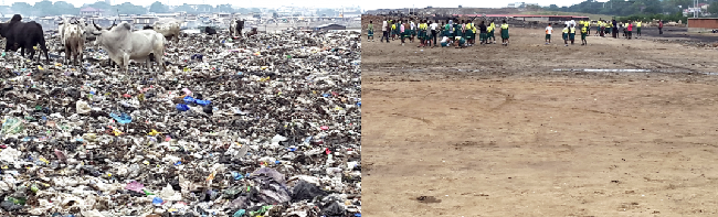 Zoomlion clears refuse at Abossey Okai