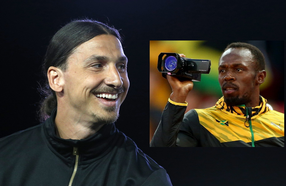 Usain Bolt tells Zlatan 'I'll be watching you'