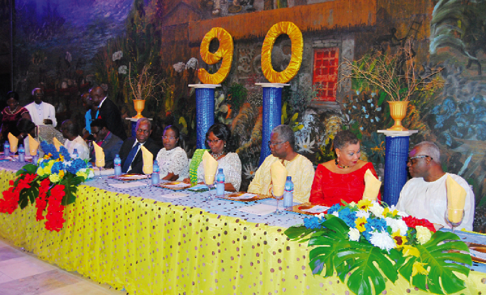 Some dignitaries at the 90th anniversary dinner