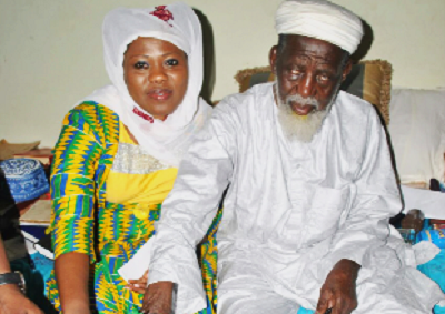  Emelia (left) with the National Chief Imam Sheikh Dr Sharubutu