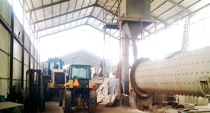 Pozolana cement factory at Gomoa Mprumen